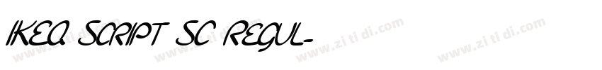 IKEA Script SC Regul字体转换